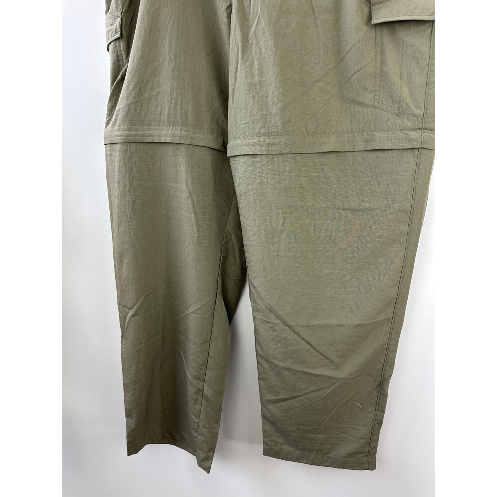 Columbia Women's Aruba III Convertible Pant Green UPF Zip Off Shorts Size XL - Picture 8 of 12